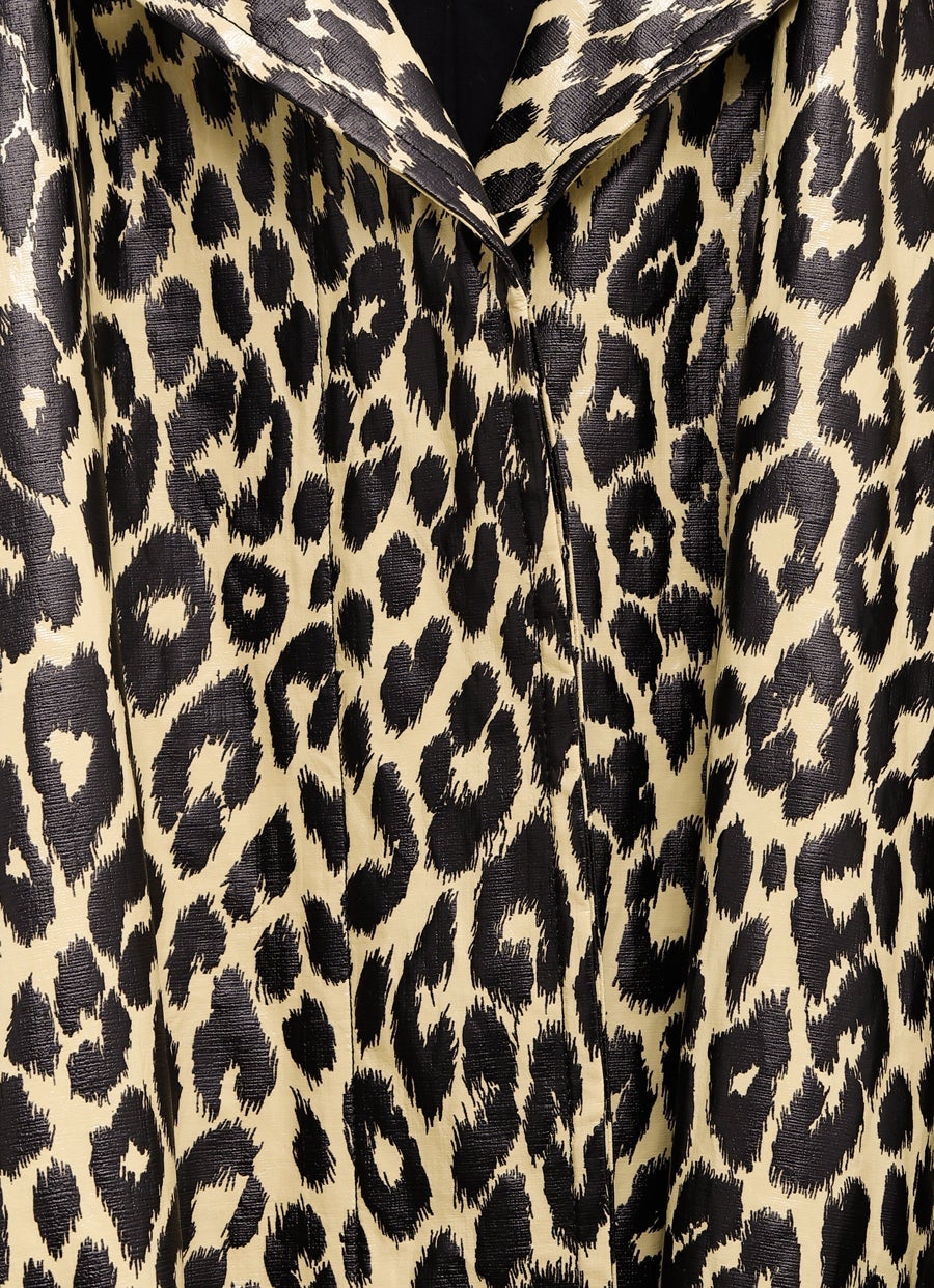 Leopard Trench Coat