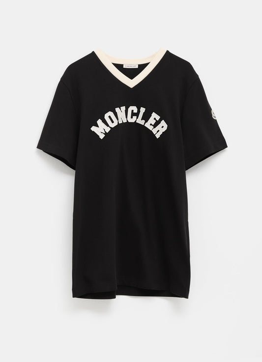 Embroidered Logo V-Neck T-Shirt for Men