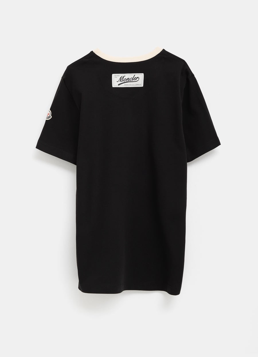 Embroidered Logo V-Neck T-Shirt for Men