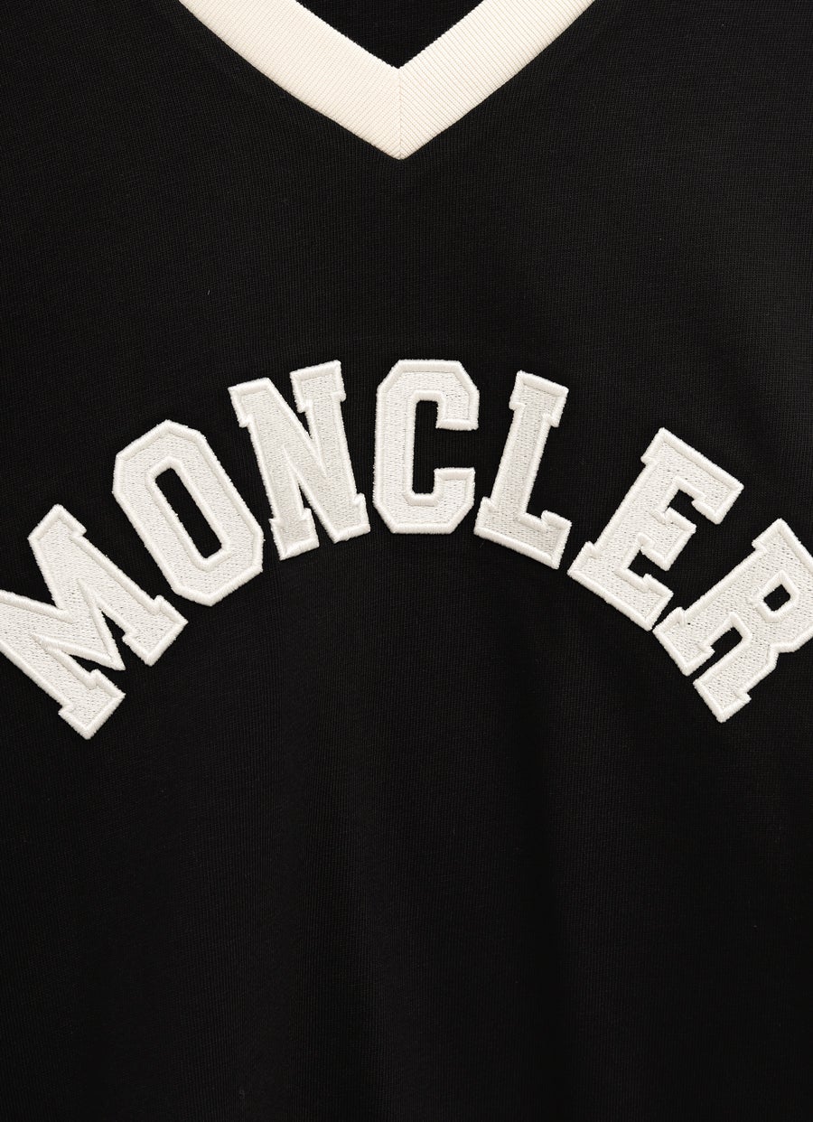 Embroidered Logo V-Neck T-Shirt for Men