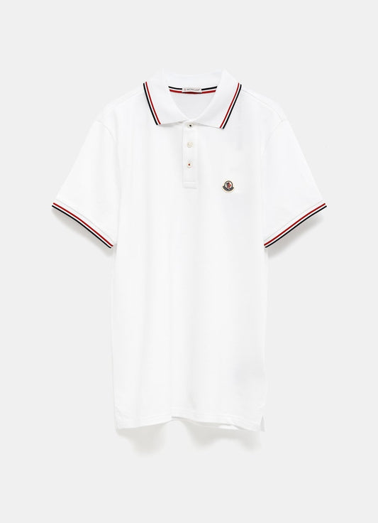 Tricolor-Trimmed Polo Shirt for Men