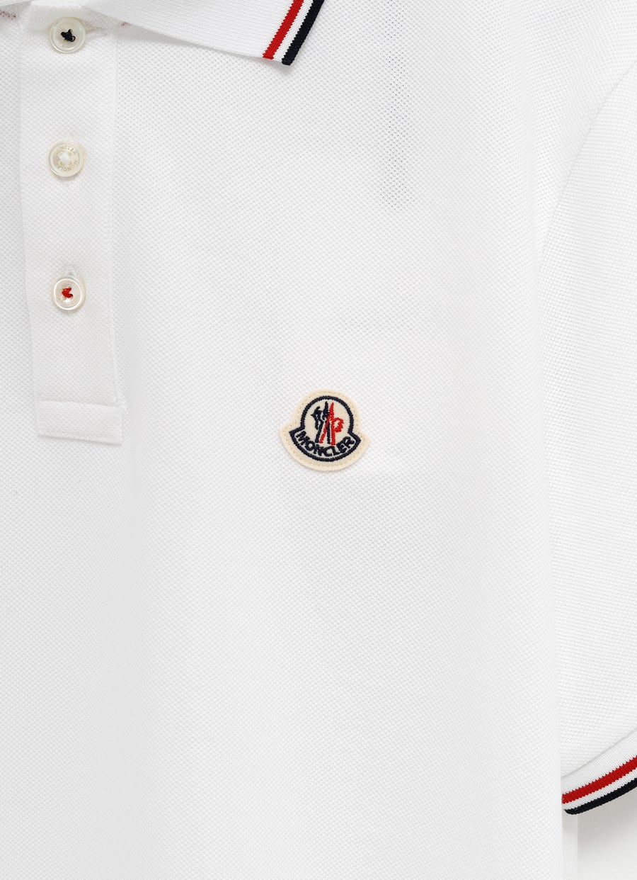 Tricolor-Trimmed Polo Shirt for Men