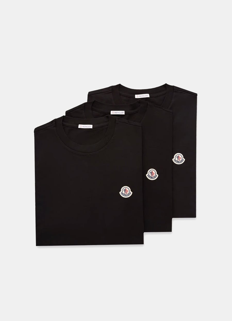 Logo Patch T-shirt for Men (Pack of Three)