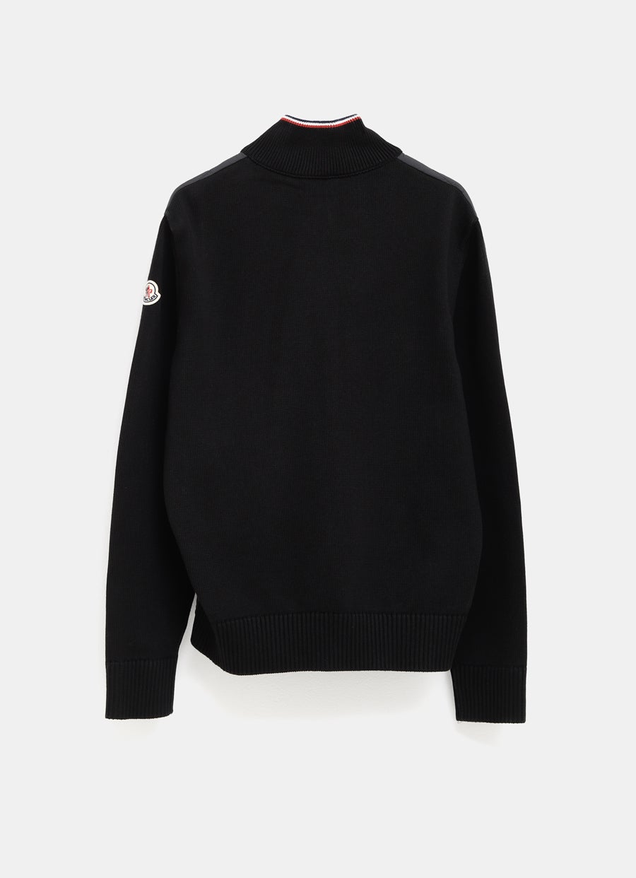 Padded Zip-Up Cotton Cardigan for Men