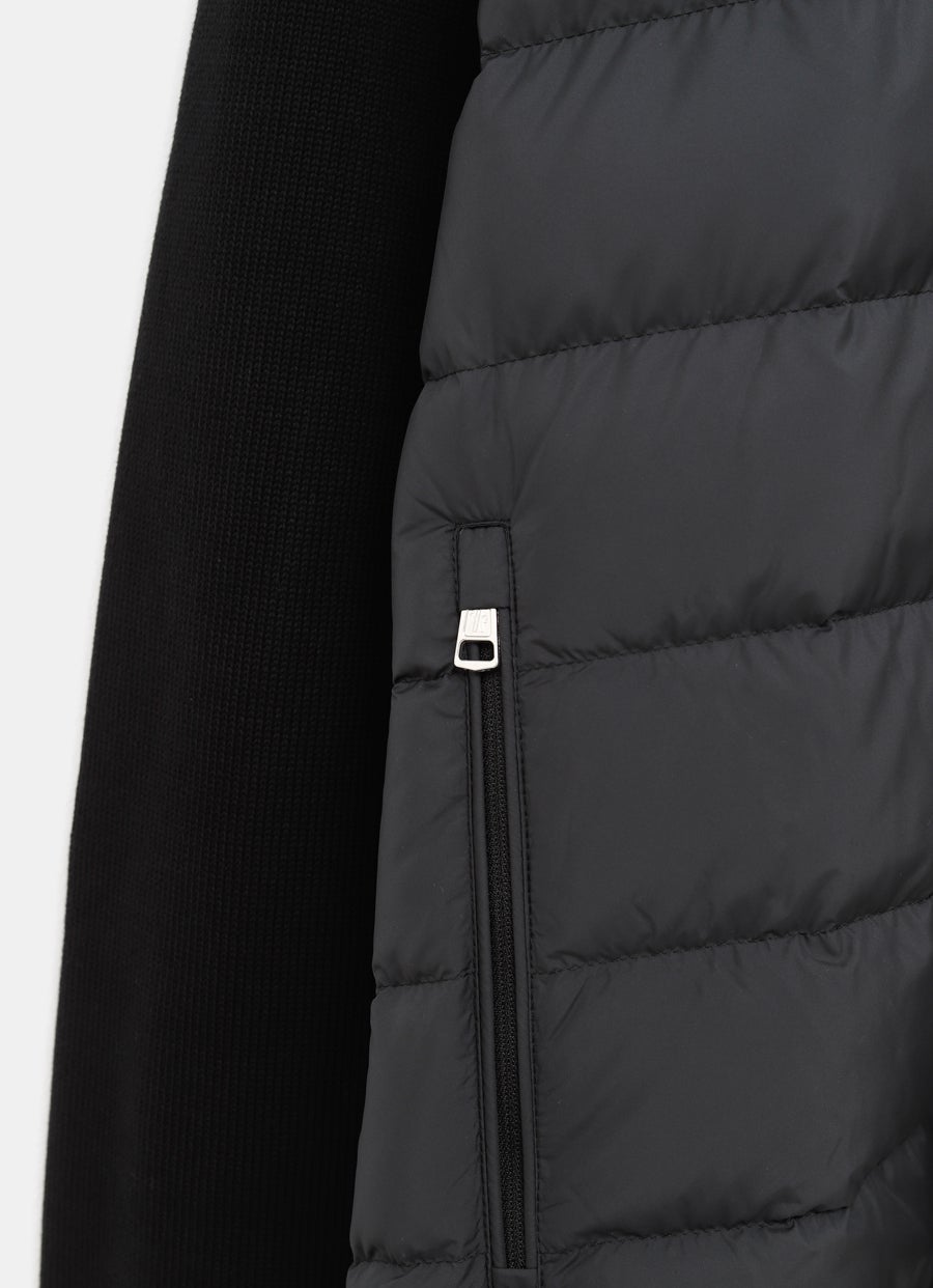Padded Zip-Up Cotton Cardigan for Men