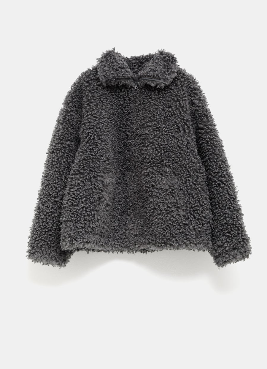 Faux Fur Bomber Jacket