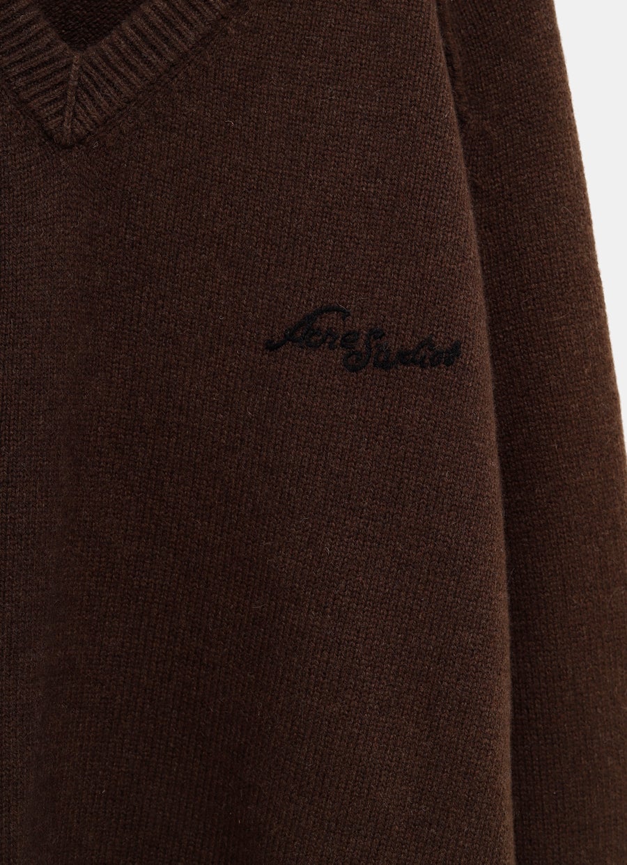 Wool V-Neck Sweater for Men