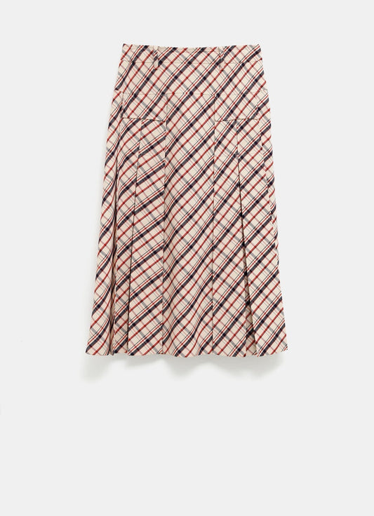 Wool Pleated Skirt