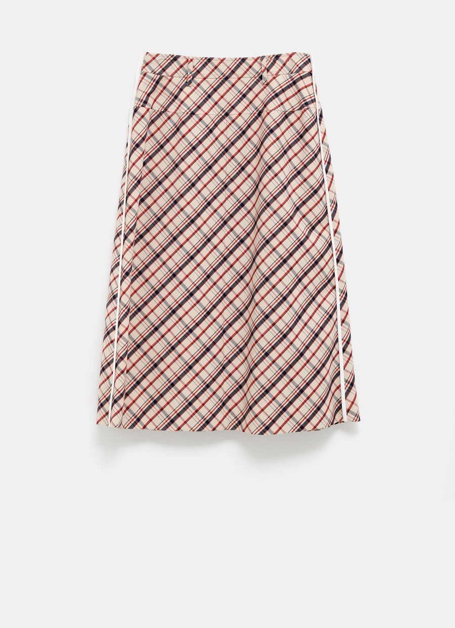 Wool Pleated Skirt