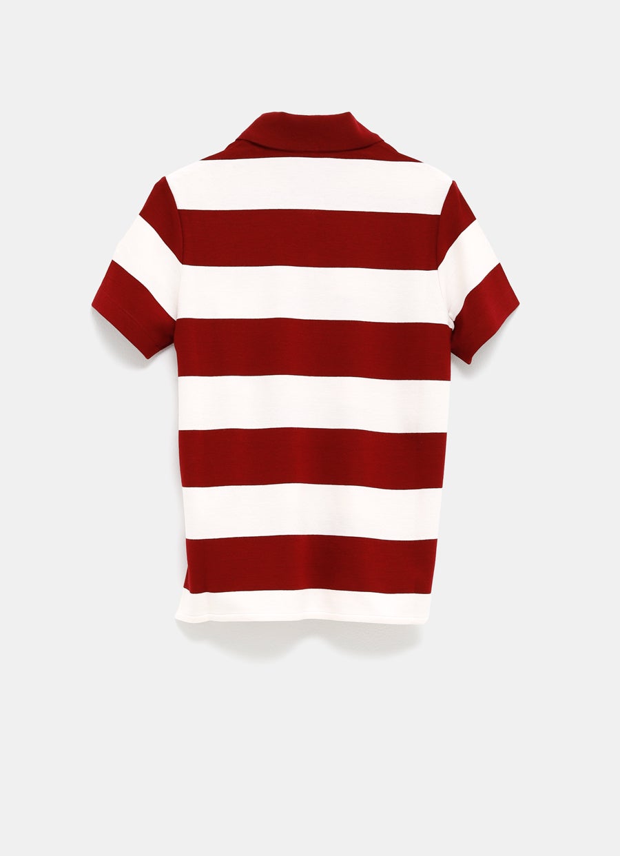Striped Polo Shirt for Women