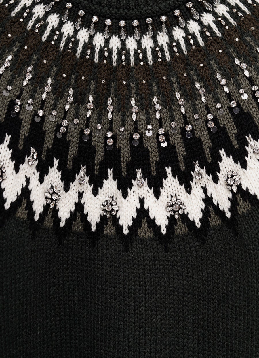 Norwegian Wool Jacquard Sweater
