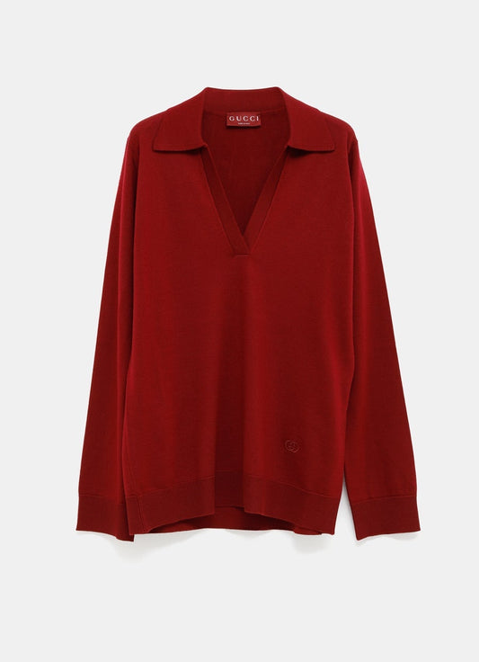 Long Sleeve Polo Top