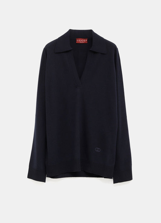 Long Sleeve Polo Top