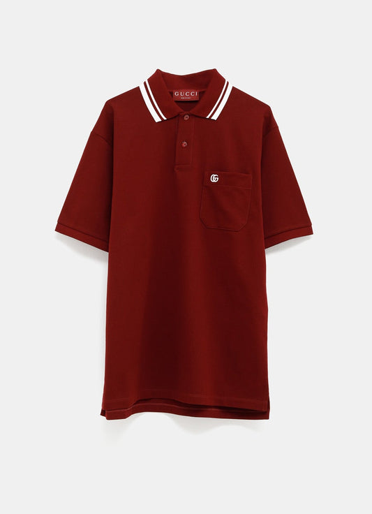 Piquet Polo Shirt with GG for Men