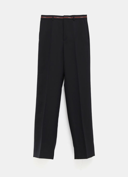 Wool Pant with Selvedge Detail for Men