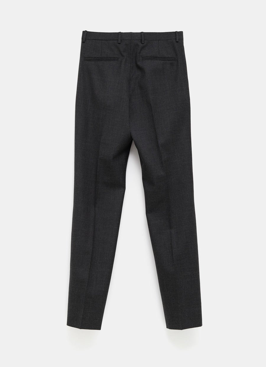 Houndstooth Wool Pant with GG For Men