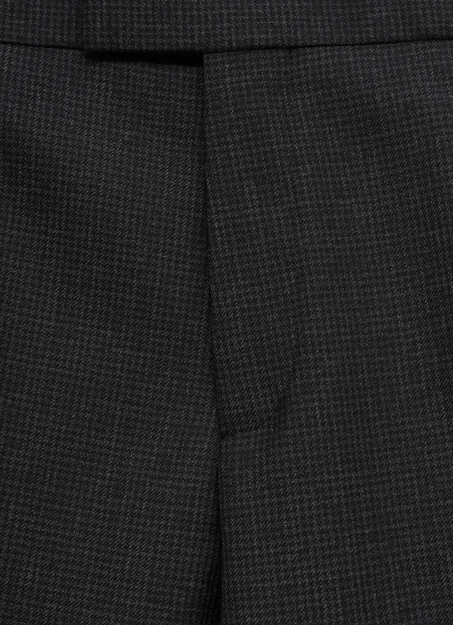 Houndstooth Wool Pant with GG For Men