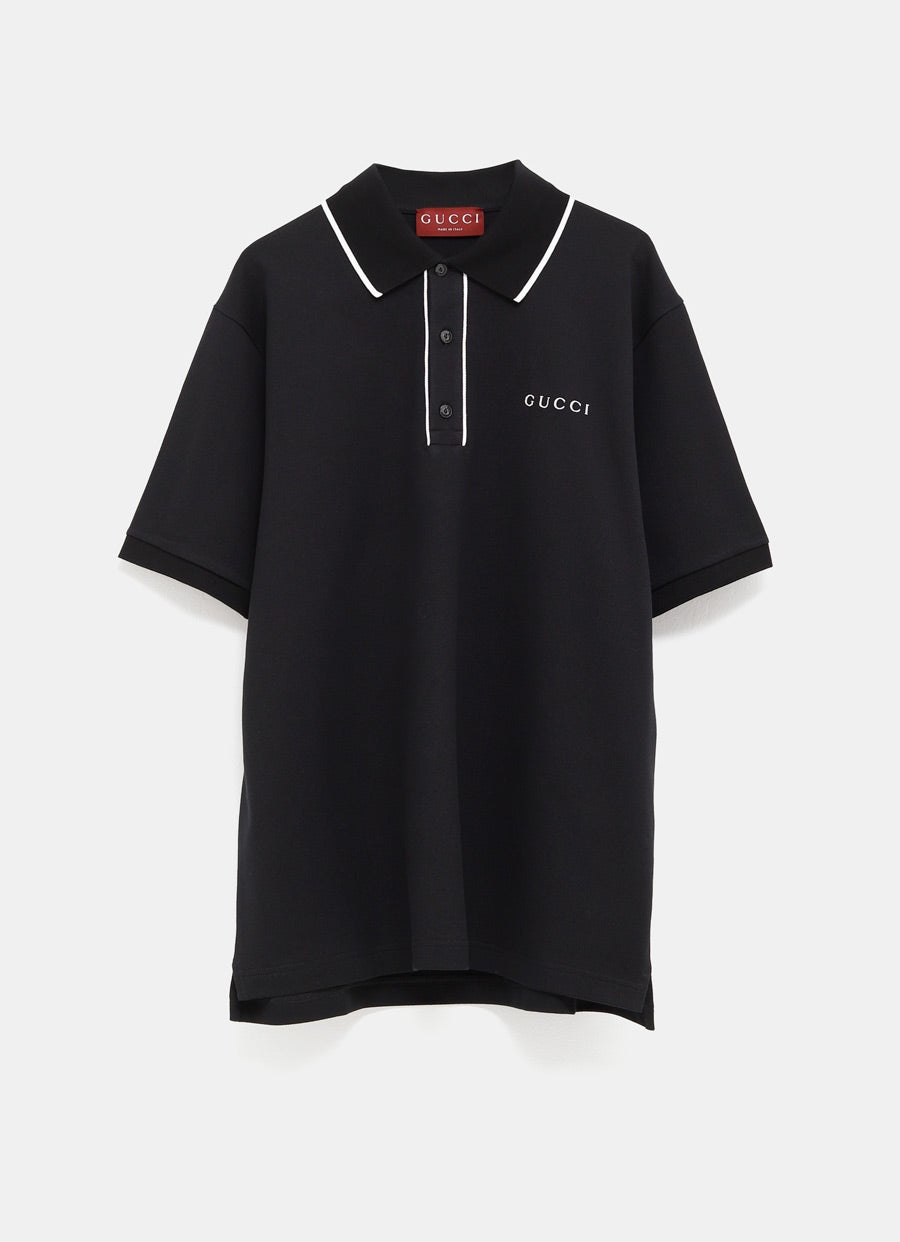 Piquet Polo Shirt with GG for Men