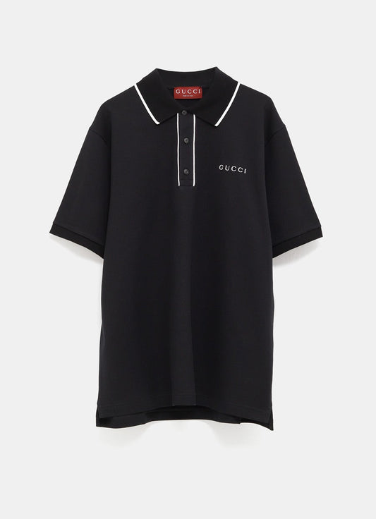 Piquet Polo Shirt with GG for Men