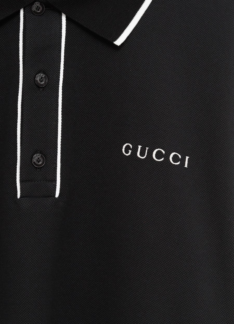 Piquet Polo Shirt with GG for Men