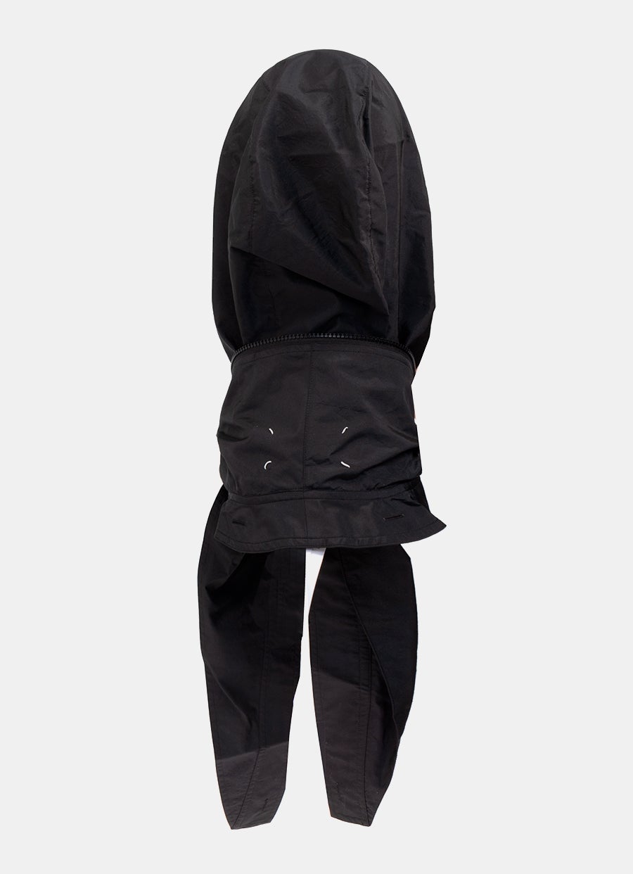 Nylon Scarf with Concealed Hood
