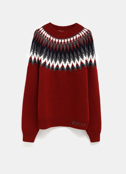 Chunky Wool Knit Sweater for Men