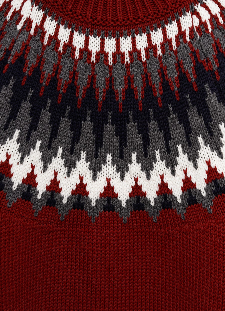 Chunky Wool Knit Sweater for Men