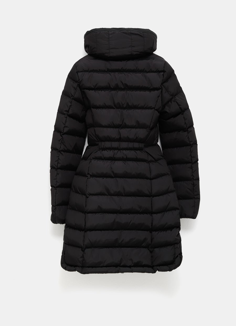 Flammette Hooded Long Down Jacket for Women