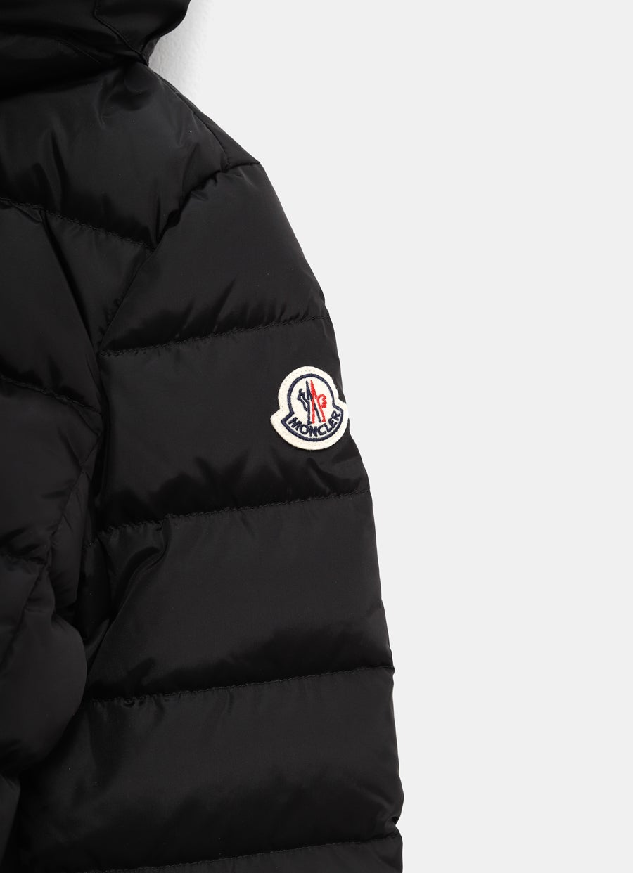 Flammette Hooded Long Down Jacket for Women