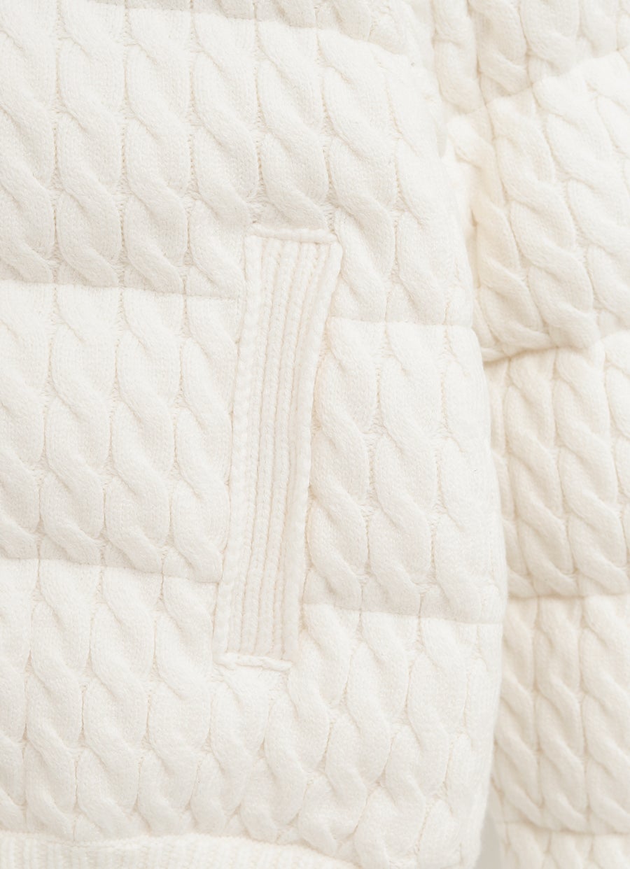 Padded Tricot Cardigan for Women