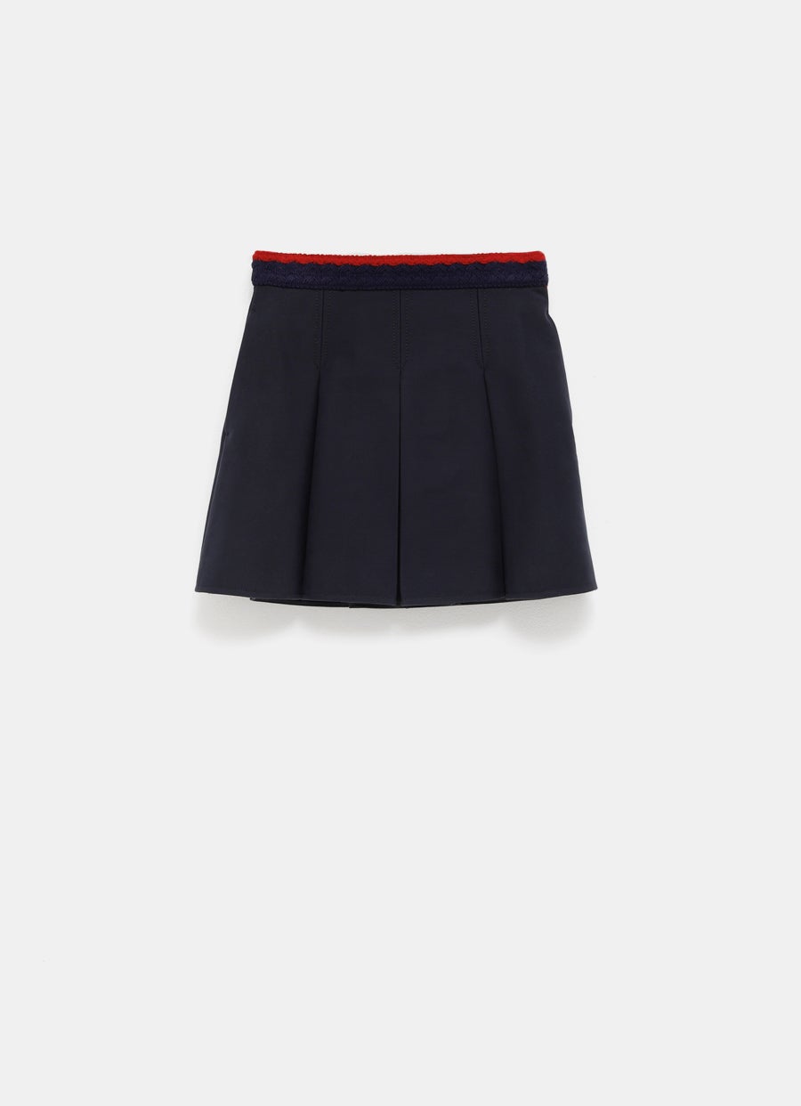 Pleated Mini Skirt