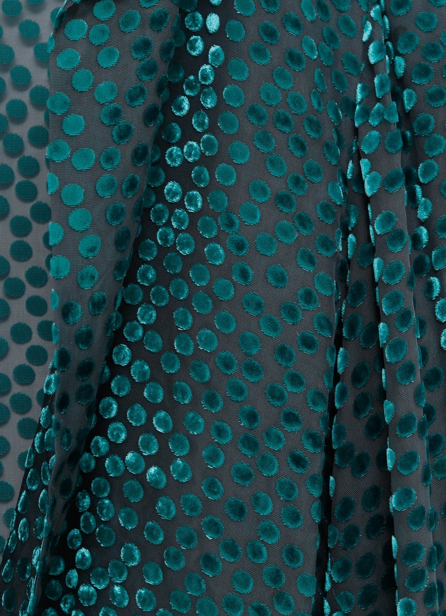 Velvet Polka Dot Top