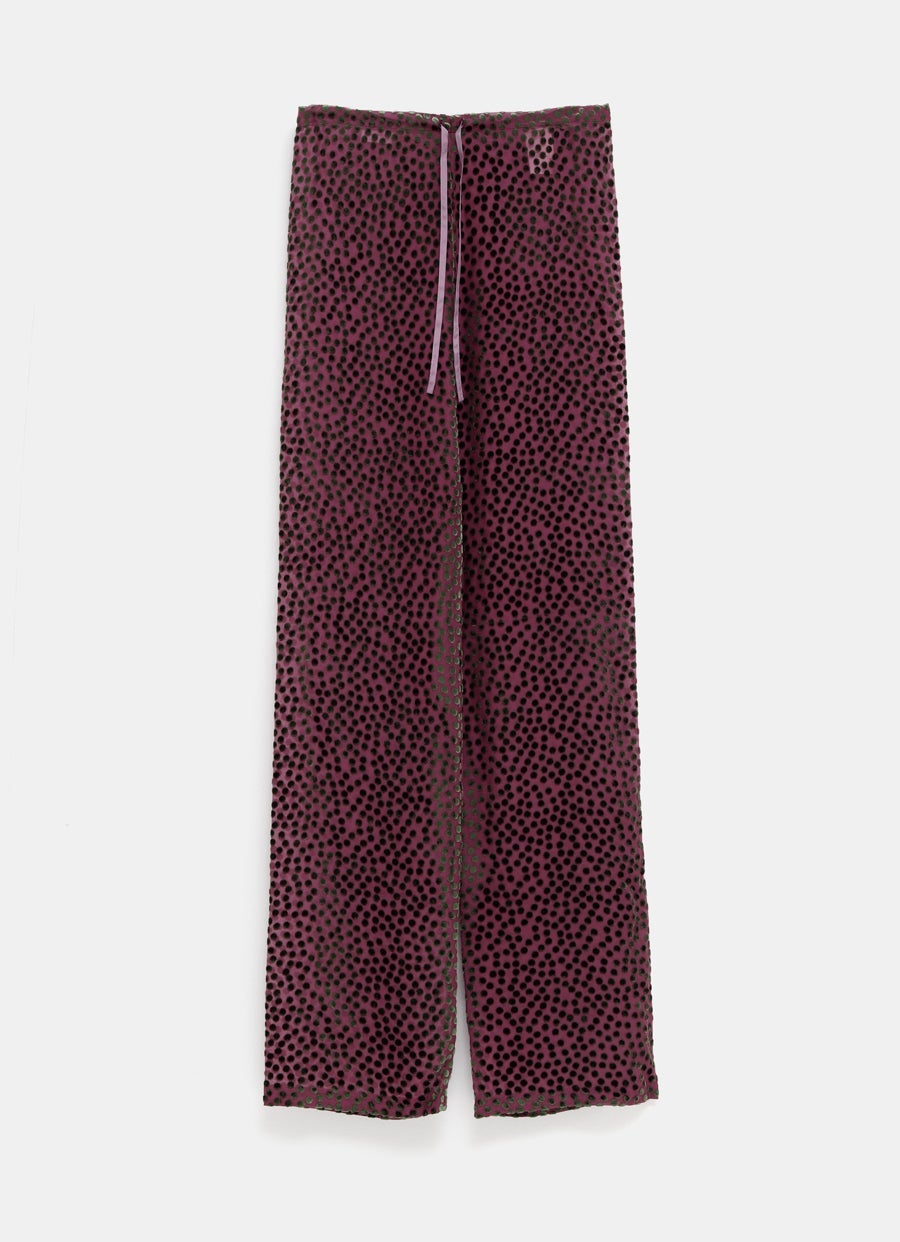 Velvet Polka Dot Pants