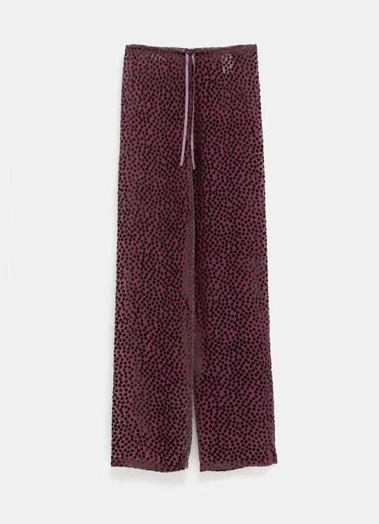 Velvet Polka Dot Pants
