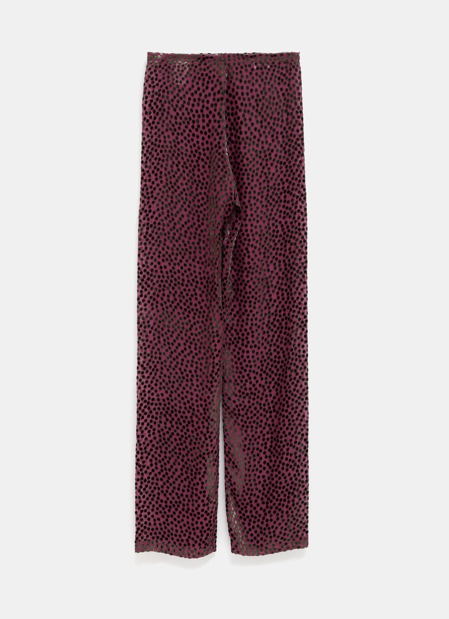 Velvet Polka Dot Pants