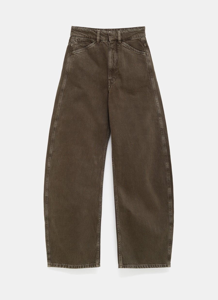High Waisted Curved Pants