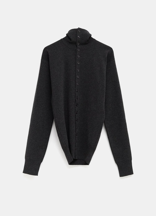 Buttoned Fitted Cardigan