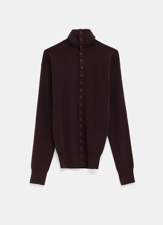 Buttoned Fitted Cardigan