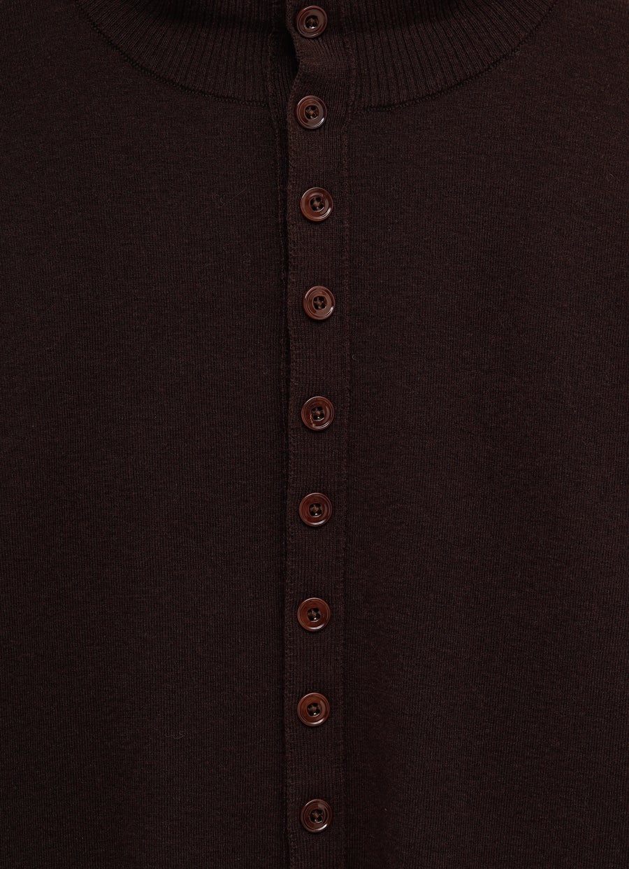 Buttoned Fitted Cardigan