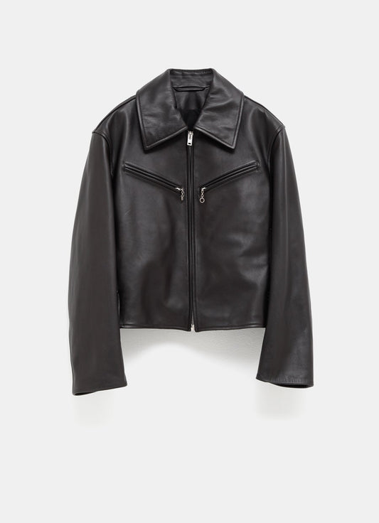 Boxy Leather Jacket