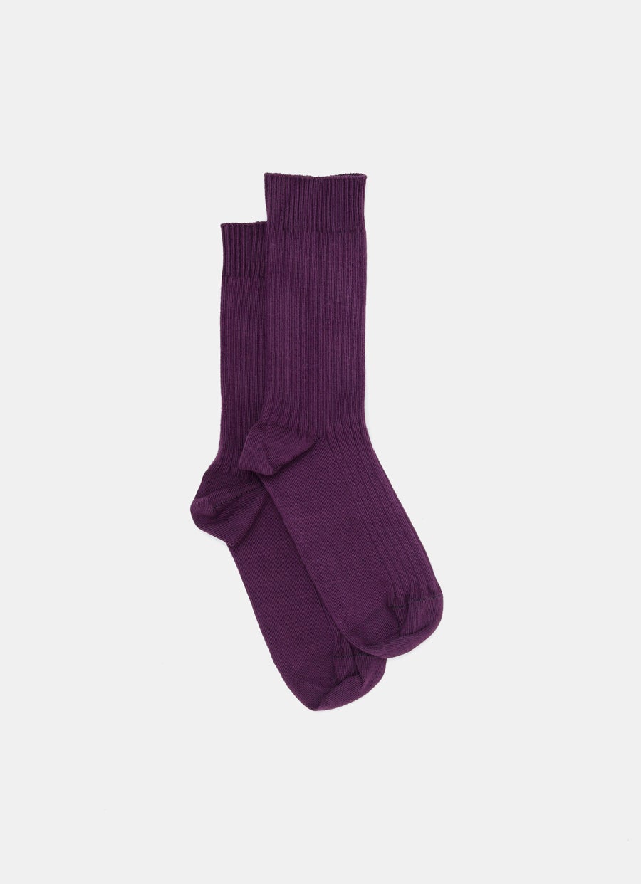 Rib Overankle Socks