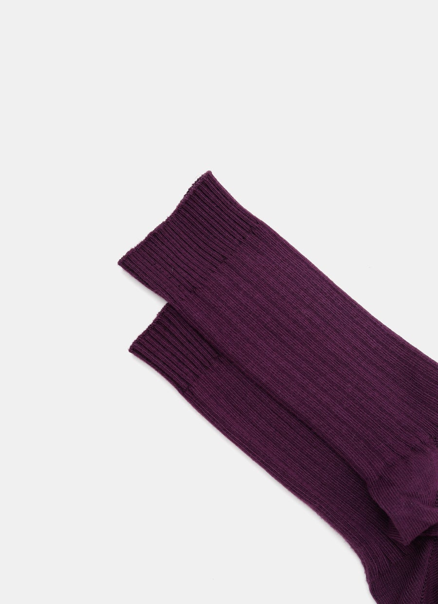 Rib Overankle Socks