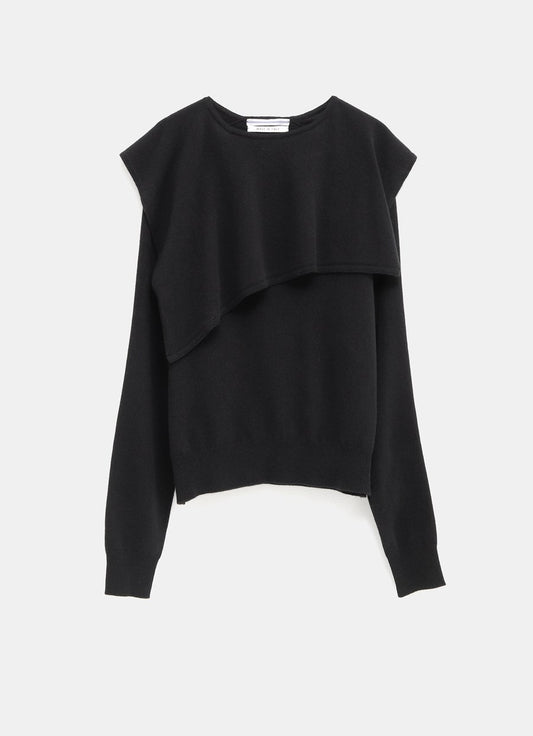 Flannel Sailor Collar Sweater