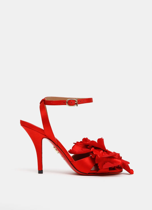 Flower Embellished Heels