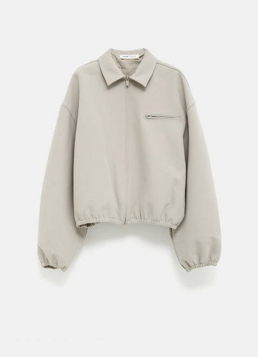 Bonded Canvas Zip-Up Jacket