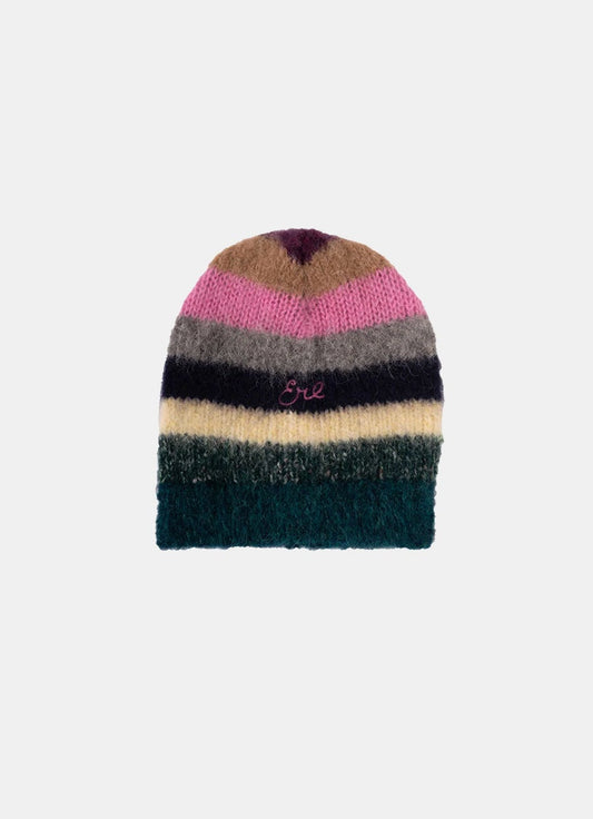 Striped Alpaca Beanie
