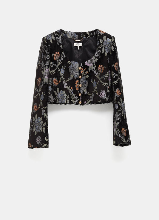 Floral Cropped Jacket