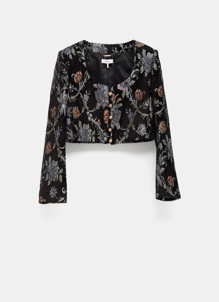 Floral Cropped Jacket