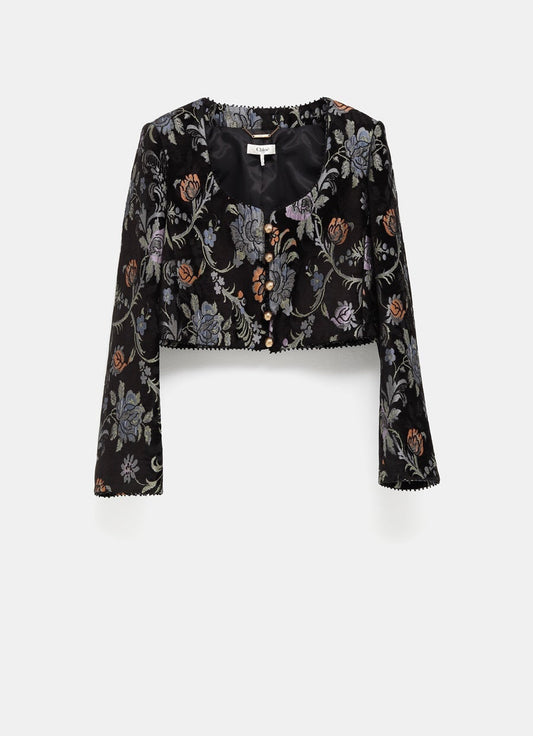 Floral Cropped Jacket
