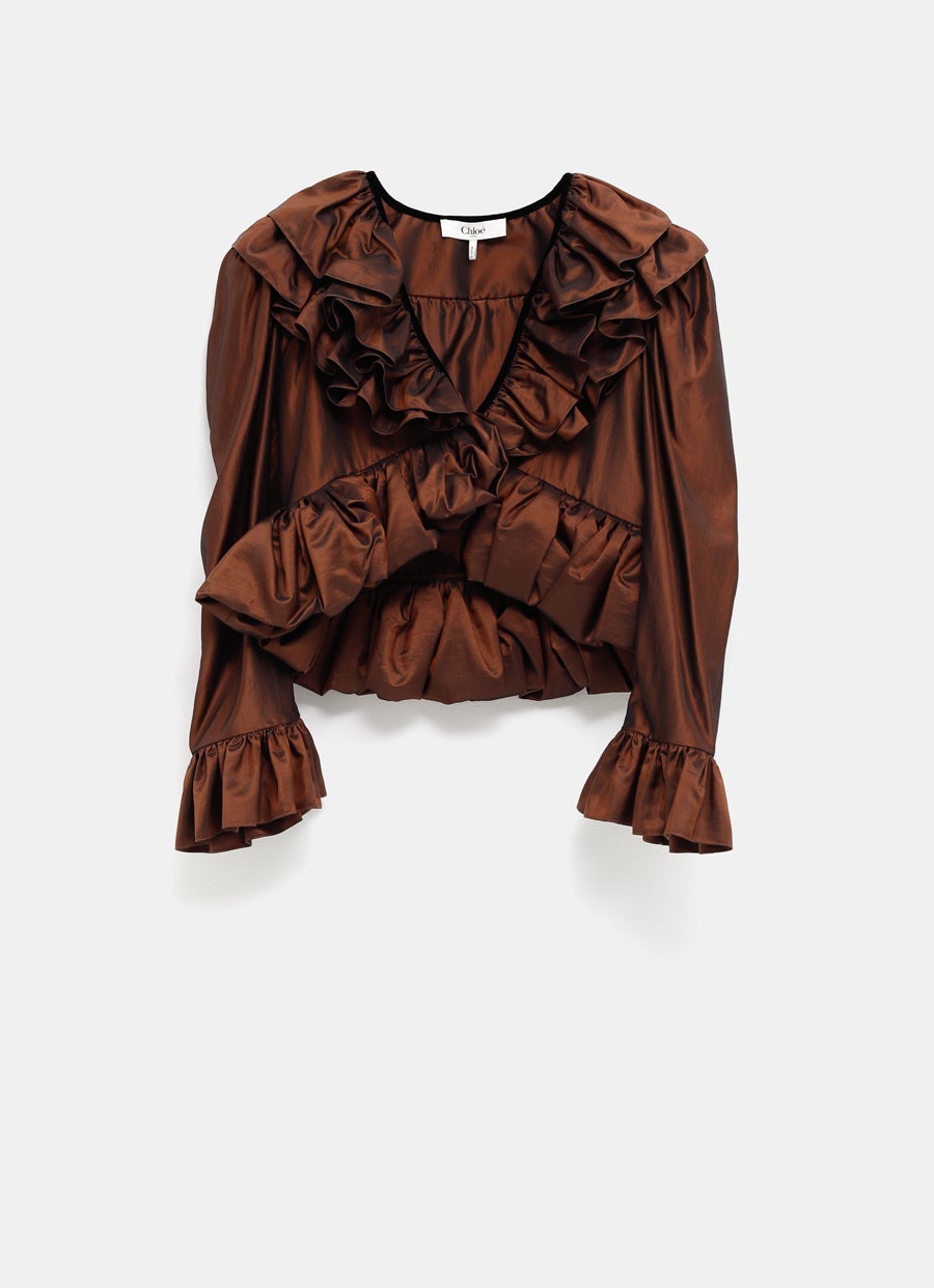 Ruffled Crop Top